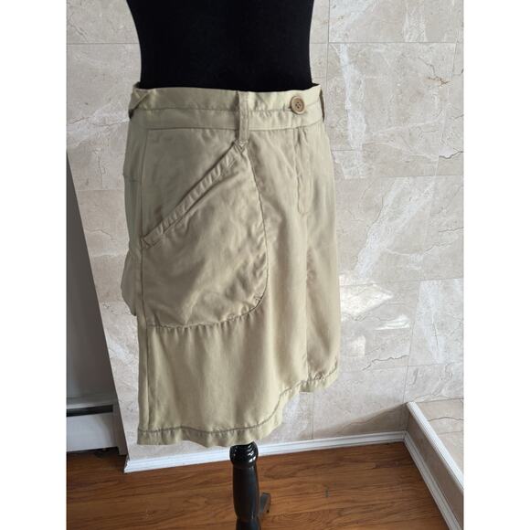 L’AGENCE Cargo Skirt 6 Neutral Olive | Ultra-Light Utility Y2K Safari Streetwear - Picture 4 of 12